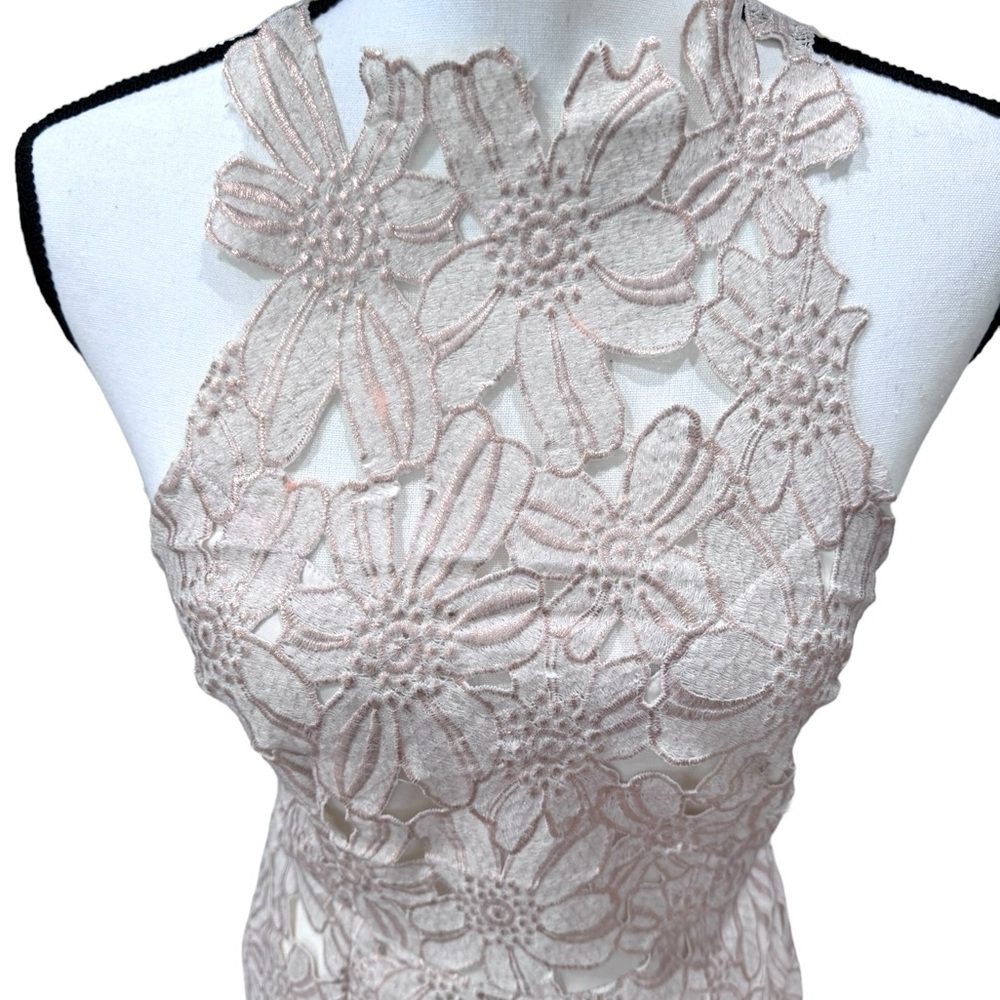 Free People + Saylor Jessa Foil Lace Dress Womne's Small - Picture 4 of 11